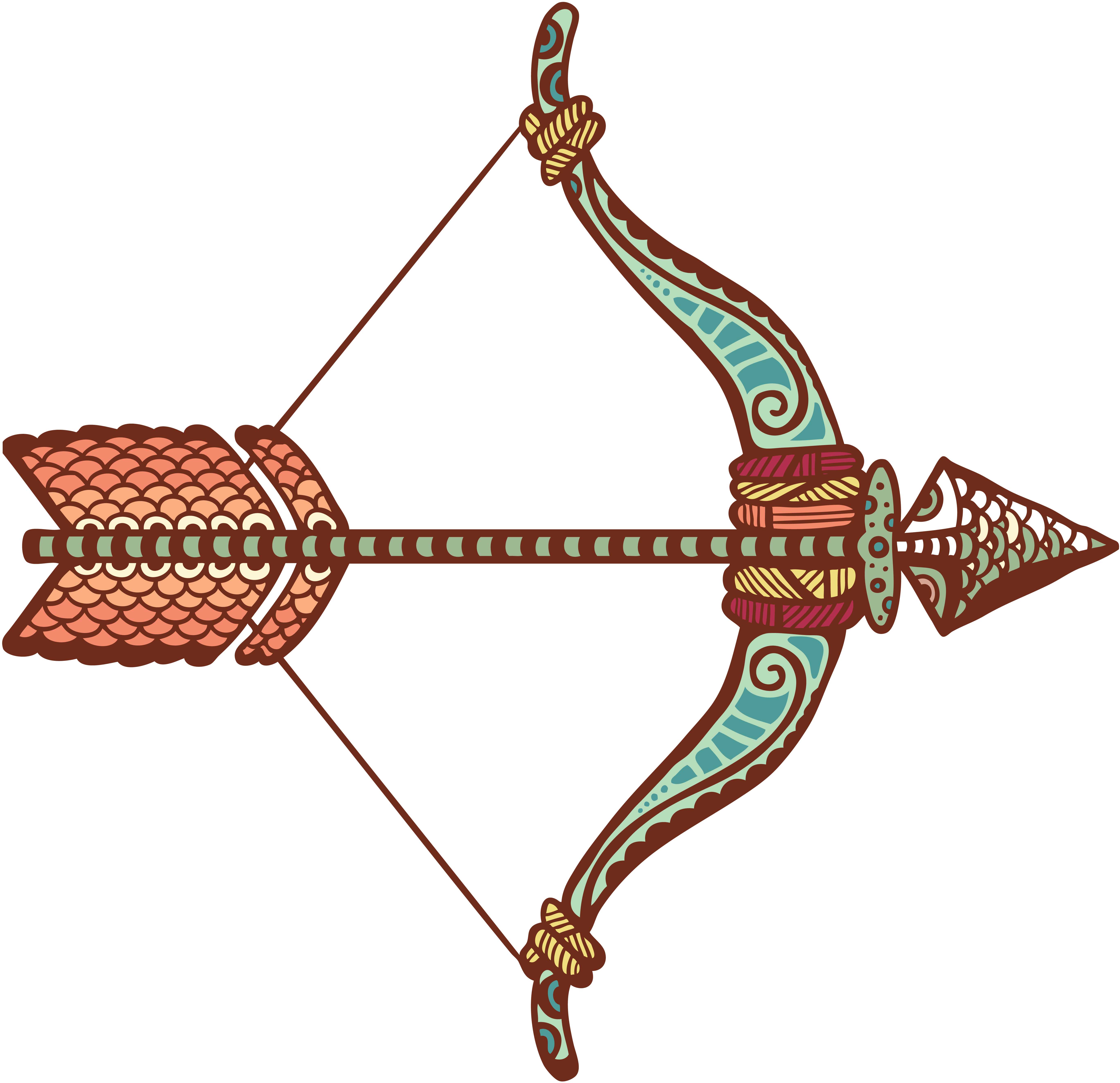 Лук и стрелы символ